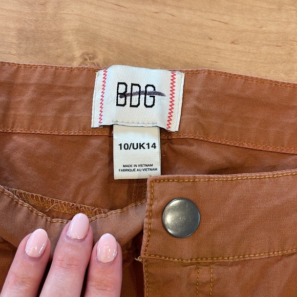 NEW BDG Urban Outfitters Harper Moto Cargo Pants Straight Leg Orange 10 - Picture 7 of 10